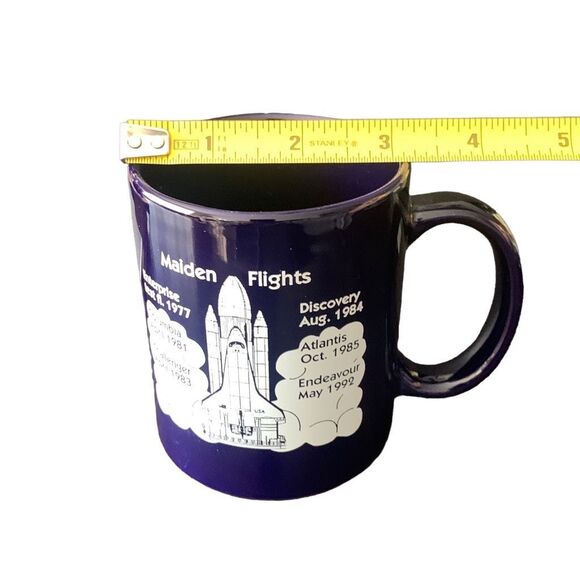 Vintage Shuttle Maiden Flights NASA Kennedy Space Center Mug Coffee Tea History - Picture 13 of 13
